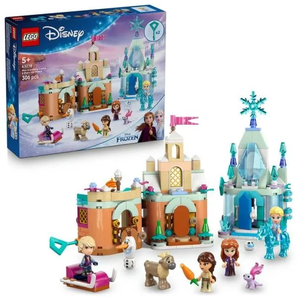 【オンライン限定価格】レゴ LEGO ディズニープリンセス アレンデール城とエルサのアイスパレス<ミニ> 43278 おもちゃ 玩具 誕生日 プレゼン
