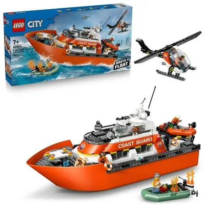 【オンライン限定価格】レゴ LEGO シティ 沿岸警備隊レスキュー ボート&ヘリコプター 60504 おもちゃ 玩具 誕生日 プレゼント ブロック 7