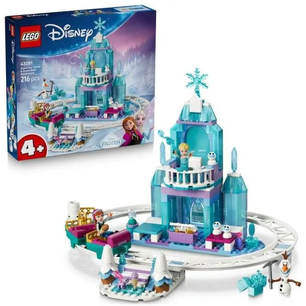 【オンライン限定価格】レゴ LEGO ディズニープリンセス エルサのアイスキャッスルとソリの冒険 43281 おもちゃ 玩具 誕生日 プレゼント ブロ