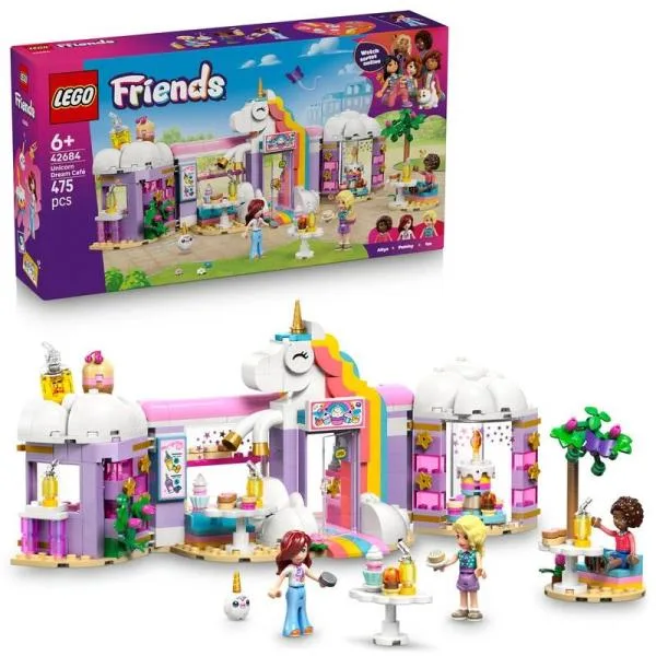 【オンライン限定価格】レゴ LEGO フレンズ ゆめいっぱいのユニコーンカフェ 42684 おもちゃ 玩具 誕生日 プレゼント ブロック 6歳 7歳