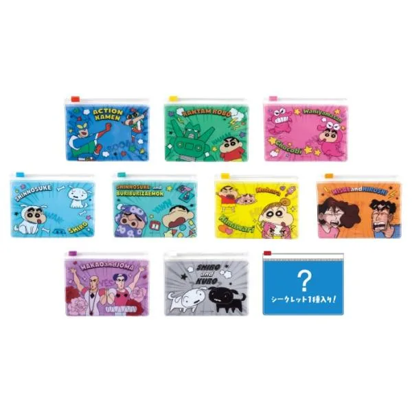 2027年3月発売予定 【1BOX:10個入り】クレヨンしんちゃん シークレットスライドポーチ アメコミしんちゃん BOX 送料無料