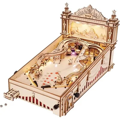 立体パズル 3Dパズル ウッドパズル 木製パズル ゲーム ピンボール DIY おもちゃ インテリア レトロ 送料無料