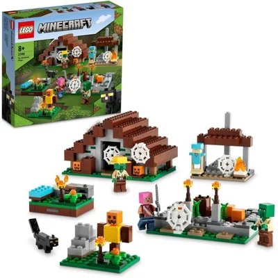 LEGO Minecraft หมู่บ้านร้าง 21190 บล็อกของเล่นปัจจุบันวิดีโอเกมอาคารเมืองชายหญิงอายุ 8 ปีขึ้นไป