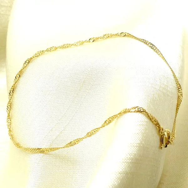 18金 スクリュー ブレスレット k18 18k ゴールド 幅1.5mm 18cm 0.9g 造幣局検定 引輪 プレゼント ギフト レディース 爆買