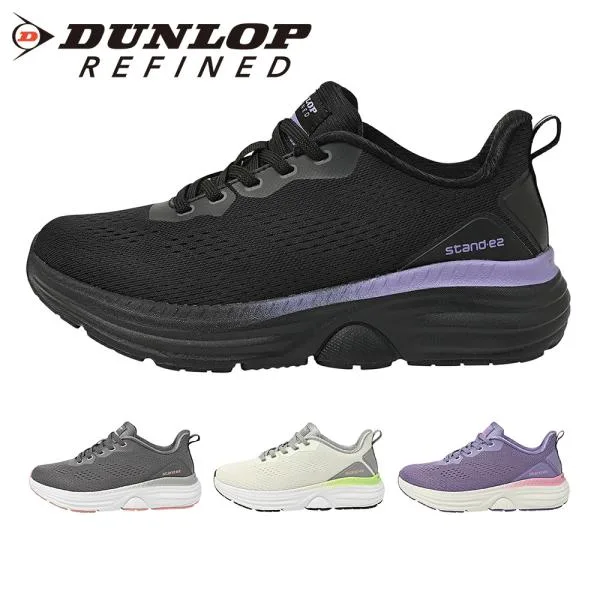 ダンロップ リファインド スニーカー レディース DC1513 DUNLOP REFINED 立ち仕事 幅広4E