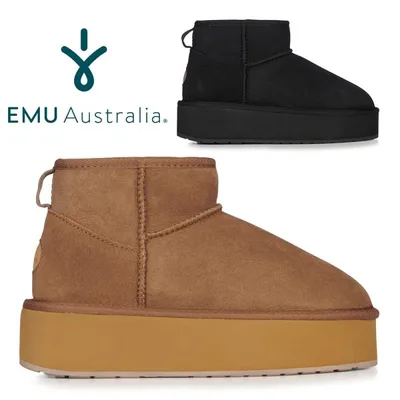 EMU Australia ムートンブーツ 厚底 レディース W13082 エミュ オーストラリア 2025秋冬 STINGER MICRO