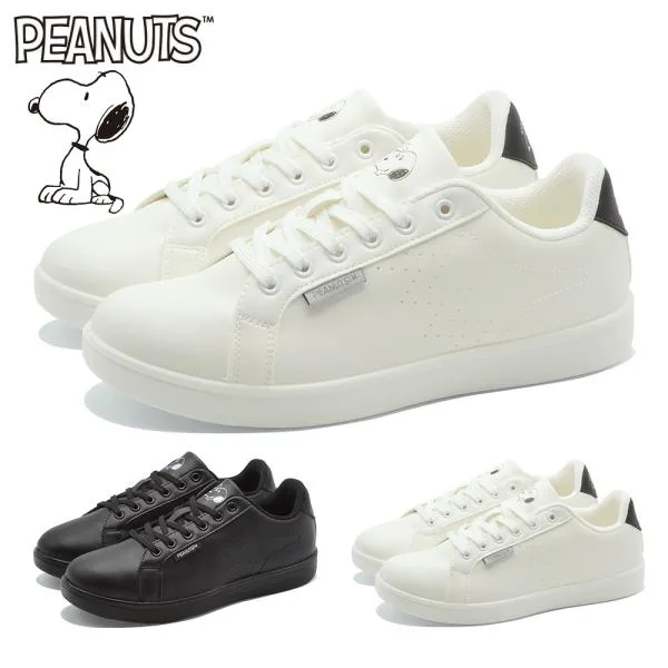 PEANUTS スニーカー レディース PN8292 スヌーピー キャラクター コートスニーカー 抗菌 防臭