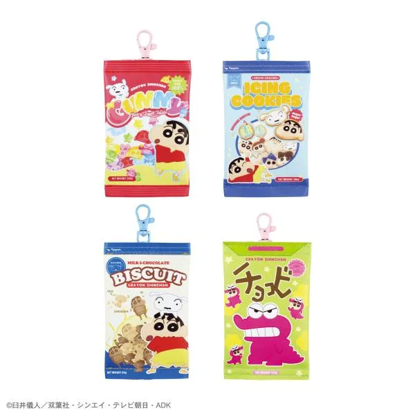 12月下旬入荷 予約 クレヨンしんちゃん グッズ ポーチ しんちゃん お菓子化計画 ティーズファクトリー チャーム付きお菓子ポーチ メーカー公式