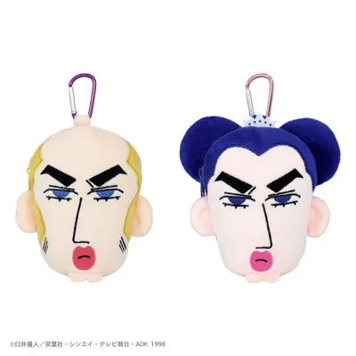 マカオとジョマ グッズ ミニポーチ ティーズファクトリー クレヨンしんちゃん カラビナ付きぬいぐるみファスナーマスコット メーカー公式