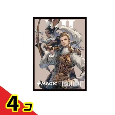 MTG FF マジックザギャザリング ファイナルファンタジー プレイヤーズカードスリーブ MFS-13 バルフレアとフラン 80枚入 4個セット
