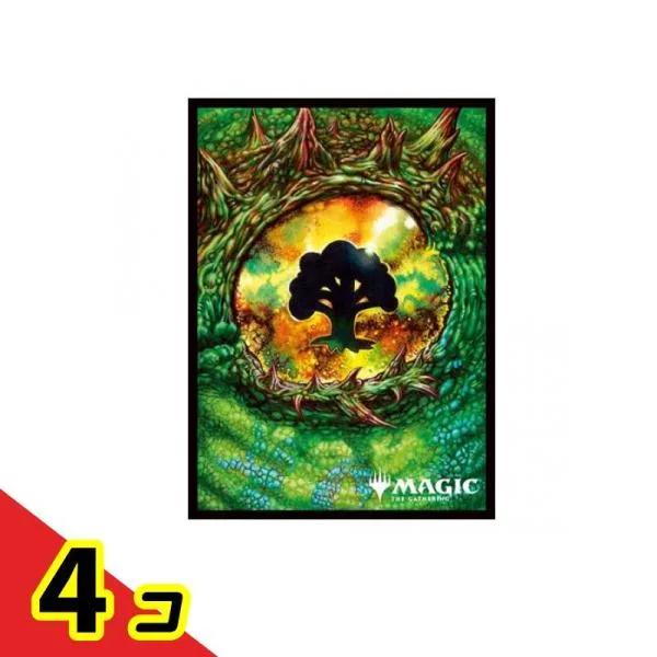 MTG マジックザギャザリング プレイヤーズカードスリーブ MTGS-352 タルキール 龍嵐録 森 80枚入 4個セット