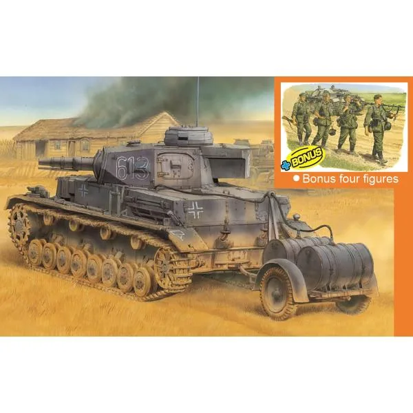 1/35 WW.II ドイツ軍 IV号戦車E型 潜水戦車仕様 マジックトラック/アルミ砲身/金属砲弾/導線牽引ケーブル/フィギュ