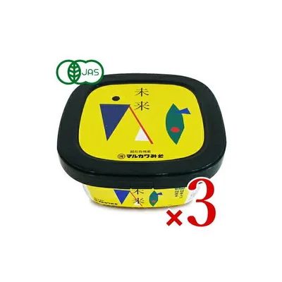 マルカワみそ 自然栽培みそ 未来 有機JAS認証 400g × 3個