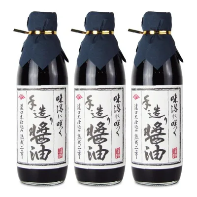 醤油 しょうゆ 本醸造 濃口醤油 岡本醤油醸造場 濃口本醸造熟成二年 500ml×3本