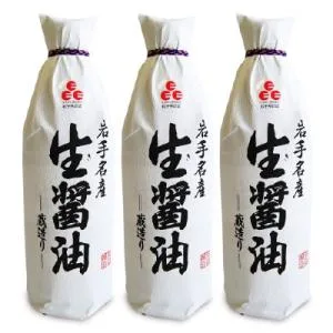 醤油 しょうゆ 濃口醤油 佐々長醸造 生醤油 濃口 1000ml×3個 岩手名