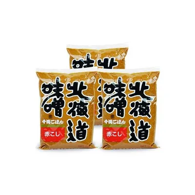 福山醸造 トモエ 北海道味噌千両こばん 赤こし 1kg × 3個