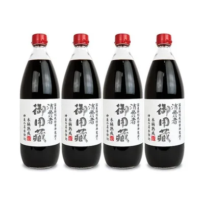 醤油 しょうゆ 濃口醤油 ヤマキ醸造 消費者御用蔵 こいくち醤油 国産特別栽培醤油 蔵造り 1L×4本