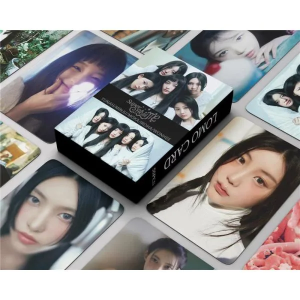 ILLITグッズ フォトカード 55枚 セット トレカ アイリット 写真 全員 フォトカード K-POP 韓国 アイドル SUPER REAL ME 応援 小物 LOMOカード