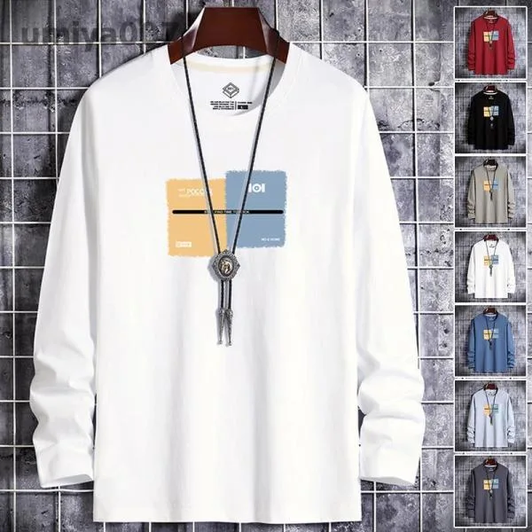 Tシャツ メンズ ロングTシャツ ロンT 長袖 メンズ 春秋服 Tシャツ Vネック クルーネック カットソー トップス スリム アメカジ 秋