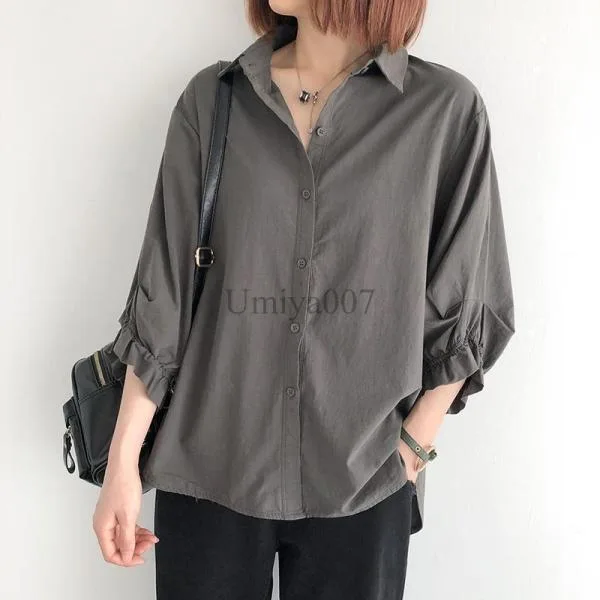 春物 レディース シャツ ブラウス 服 レディース ブラウス レディース 七分袖 春夏 シャツブラウス パフスリーブ フォーマル vネック 前後差