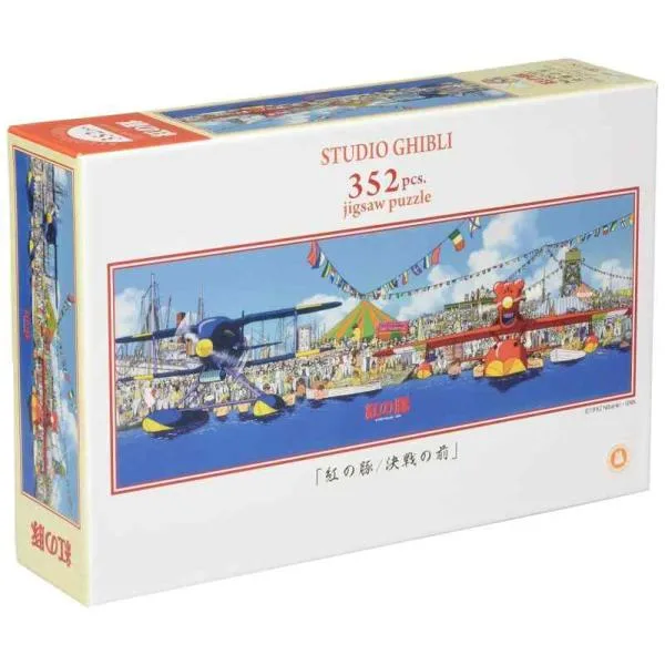 エンスカイ(ENSKY) ジブリ 紅の豚 決戦の前 18.2×51.5cm ジグソーパズル 352ピース JIGSAW PUZZLE 352-201
