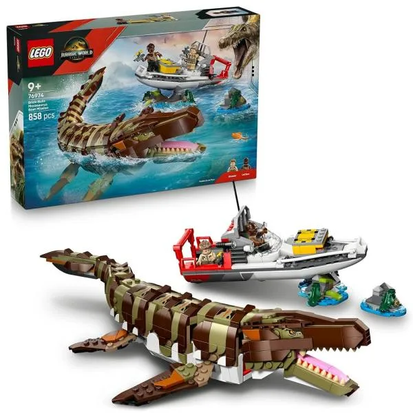 レゴ(LEGO) ジュラシック・ワールド モササウルス組み立てモデル 調査船ミッション おもちゃ 玩具 ブロック 76974