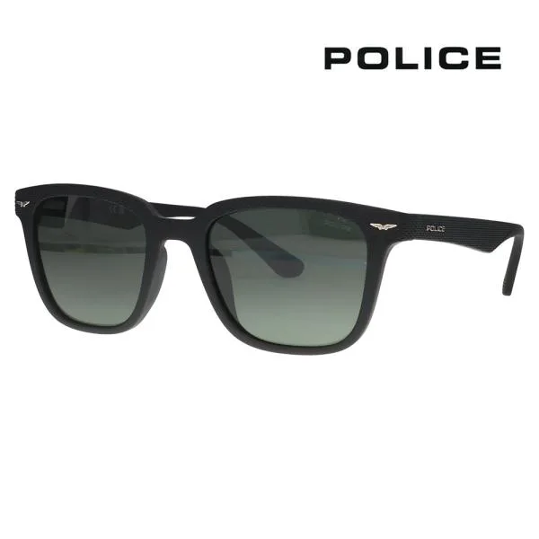 ポリス サングラス SPLE01 U28Q 52 POLICE GATOR1 ウェリントン セル メンズ 偏光 伊達眼鏡 メガネ