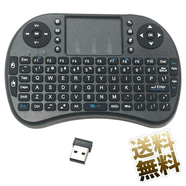 ミニワイヤレスキーボード 2.4 GHz ポータブルキーボード ワイヤレスゲーミングキーボード タッチパッドマウス付