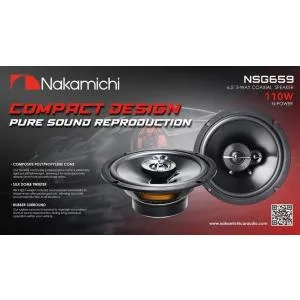NSG659 16.5cm(6.5インチ)Max.770W NSGシリーズ 3-Wayスピーカー ナカミチ Nakamichi