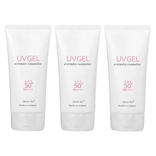 エバメール モイストテックUV SPF50+ PA++++ 日焼け止め美容ジェル 70g×3個 送料無料