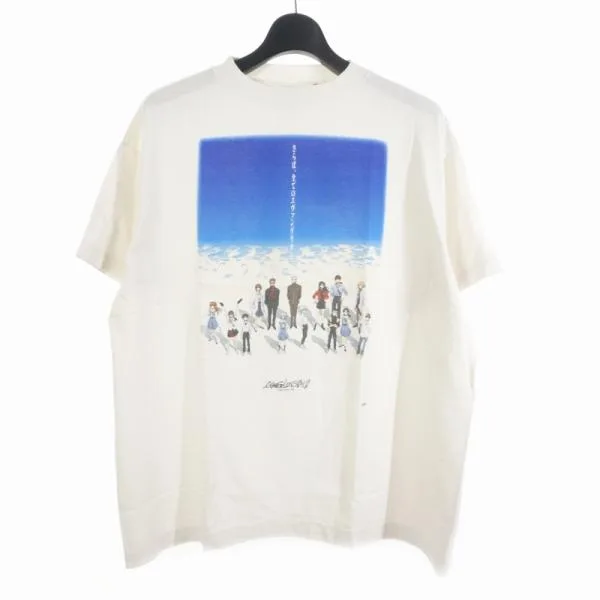 未使用品 セントマイケル SAINTMICHAEL 25SS シン・エヴァンゲリオン劇場版Tシャツ EV_SS TEE Tシャツ カットソー 半袖 XL ホワイト/ブルー
