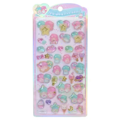 サンリオキャラクターズ シールシート うるちゅるポップシール リトルツインスターズ Sanrio クラックス