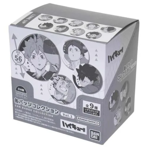 缶バッジ カンバッジコレクション Vol.2 全9種 9個入セット ハイキュー!! 少年ジャンプ バンダイ コレクション雑貨 まとめ買い アニメ 爆買