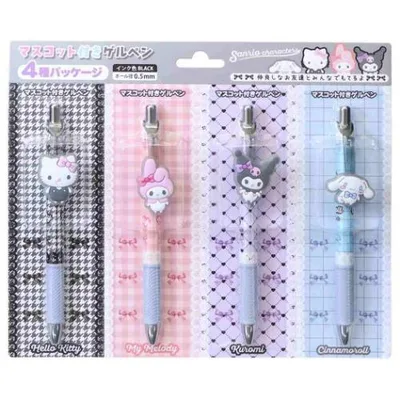 サンリオキャラクターズ ボールペン マスコット付きゲルペン 4種 ちびりーぬ Sanrio