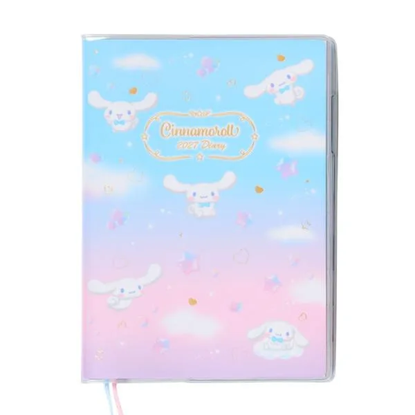 シナモロール ウィークリー手帳2027 B6 コマダイアリー27 10月始まり スケジュール帳 令和9年手帖 Sanrio サンリオ