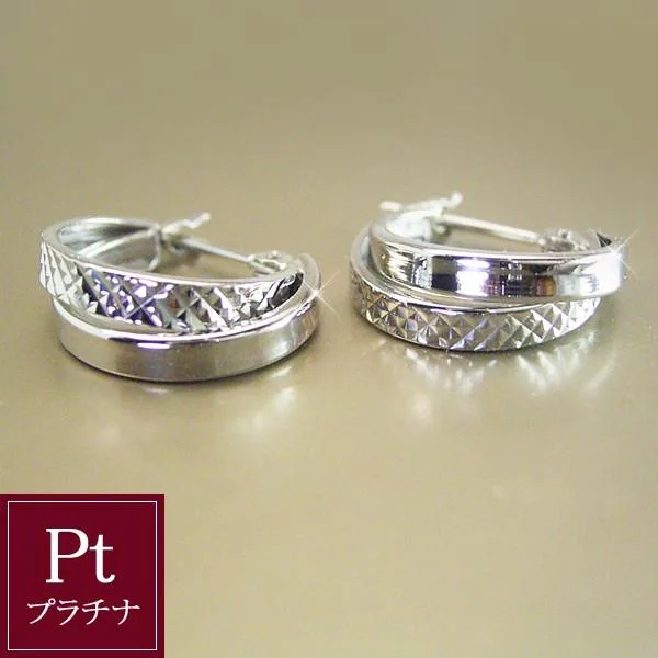 ピアス アクセサリー プラチナ Pt900 ジュエリー フープピアス 地金 2営業日前後の発送予定