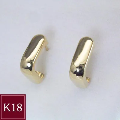 ピアス フープピアス アクセサリー 18金 k18 K18 ゴールド 地金 2営業日前後の発送予定