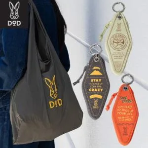 DOD エコバッグ 収納ポーチ付き 21リットルサイズ トートバッグ ミント チャコールグレー オレンジ モーテルフォーザフューチャー BA178 ネコポス【NEW】