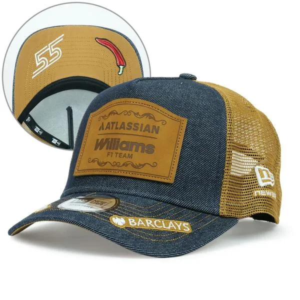 アトラシアン ウィリアムズ F1 チーム NewEra 9FORTY C.サインツ オースティンGP トラッカーキャップ 2026 ネイビー 60980966