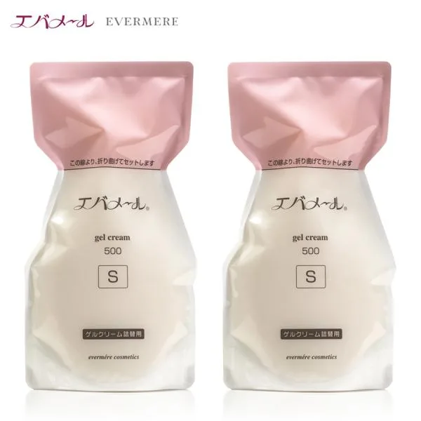期間限定大特価 エバメール ゲルクリーム 詰替 S 2個セット 500g×2 クレンジング ピーリング 保湿 オールインワンゲルクリーム