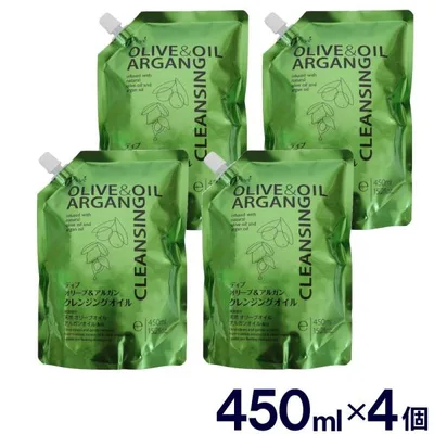 ディブ オリーブ&アルガン クレンジングオイル 詰替 450ml×4個セット