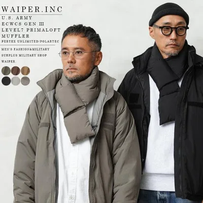 WAIPER.inc ワイパーインク 米軍 ECWCS GEN III LEVEL7 PRIMALOFT マフラー PERTEX UNLIMITED/POLARTEC【WP1025】【クーポン対象外】【T】