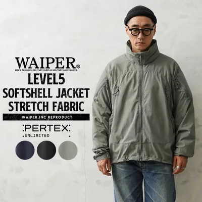 WAIPER.inc ワイパーインク LEVEL5 ソフトシェルジャケット PERTEX UNLIMITED STRETCH FABRIC レベル5 アウター ミリタリー【WP1079】【T】【クーポン対象外】