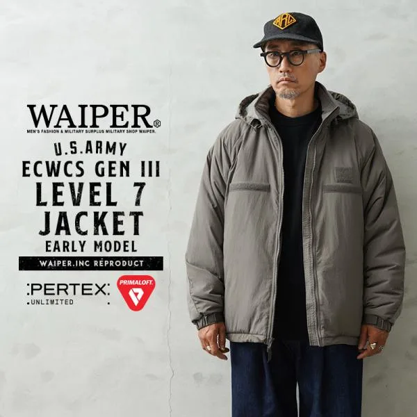 WAIPER.inc ワイパーインク 米軍 ECWCS GEN III LEVEL7 PRIMALOFT ジャケット 初期型 PERTEX UNLIMITED レベル7 アウター【WP1190】【クーポン対象外】【T】