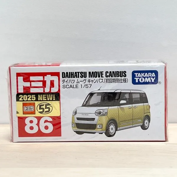 タカラトミー トミカ 86 ダイハツ ムーヴ キャンバス (初回特別仕様) トミカシリーズ No.86 ミニカー