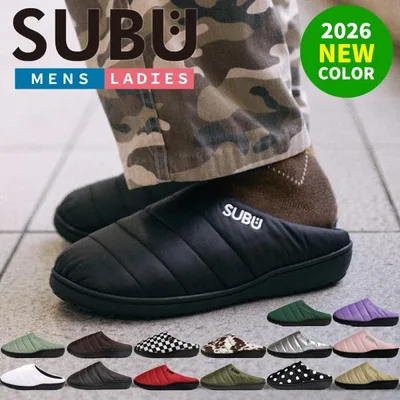 スブ サンダル レディース メンズ SUBU PERMANENT BLACK ブラック 0 1 2 3 冬用サンダル ルームシューズ 外履き 撥水 防寒