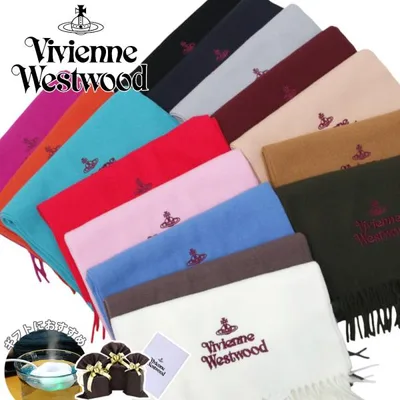 【セルフラッピングキット&加湿器付き】ヴィヴィアンウエストウッド Vivienne Westwood マフラー 国内正規 ブランド純正ケース付き W00Q7 2025年新作 爆買