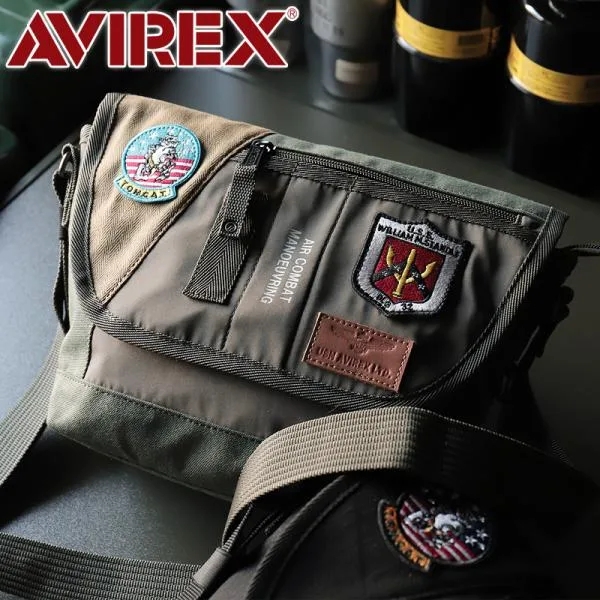 限定品 AVIREX アヴィレックス EAGLE イーグル TOP GUN トップガン ショルダーバッグ 斜め掛けバッグ A5 ミリタリー AVX3520J メンズ レディース