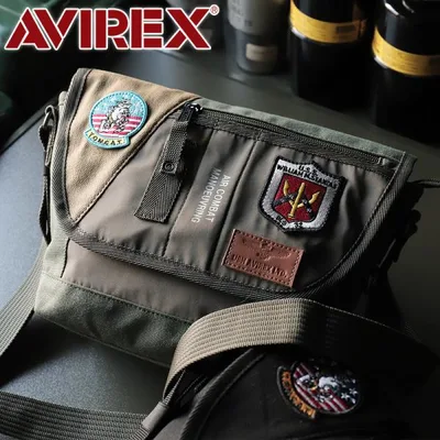 限定品 AVIREX アヴィレックス EAGLE イーグル TOP GUN トップガン ショルダーバッグ 斜め掛けバッグ A5 ミリタリー AVX3520J メンズ レディース