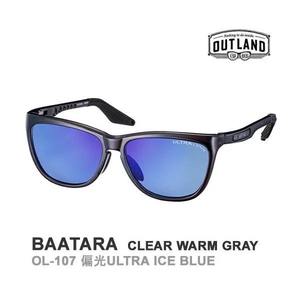 OUTLAND サングラス BAATARA CLEAR WARM GRAY 偏光 ウルトラ アイスブルー OL-107 アウトランド サングラス 釣り フィッシング 爆買